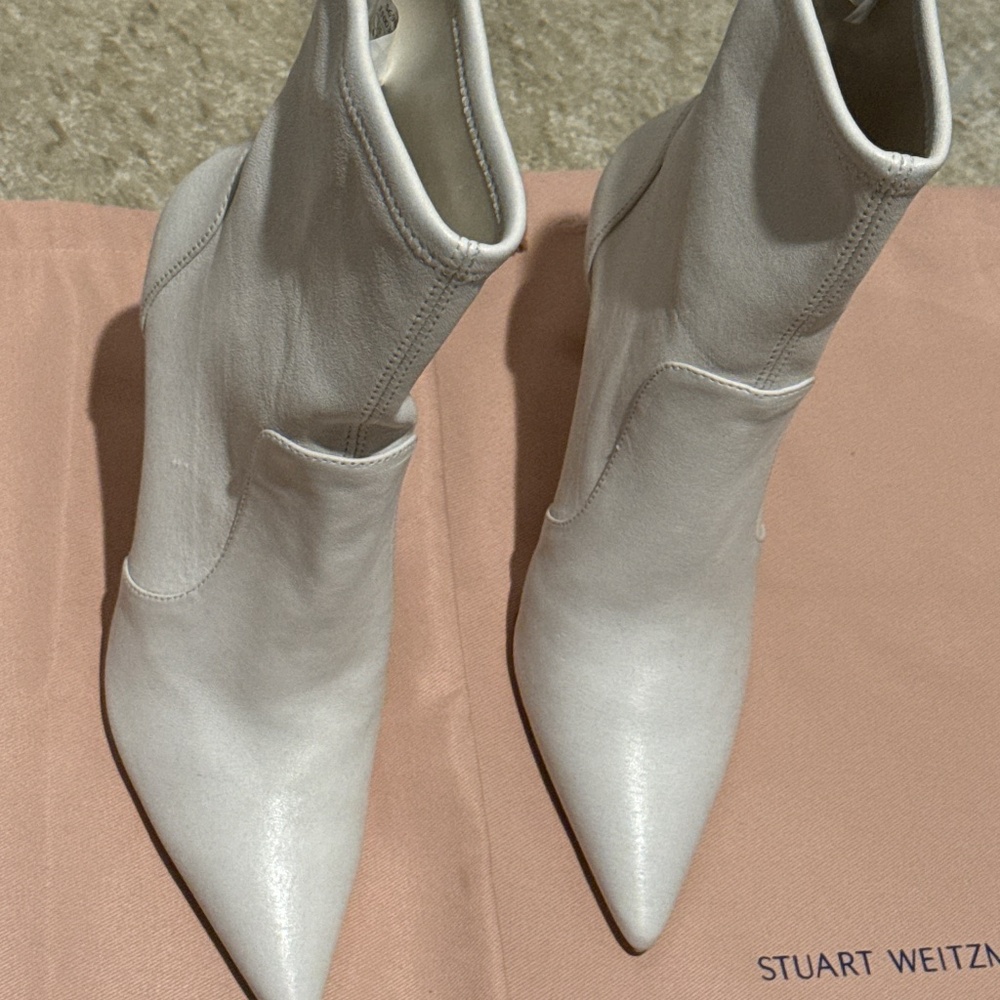 SW Power 100 bootie , white ankle boot